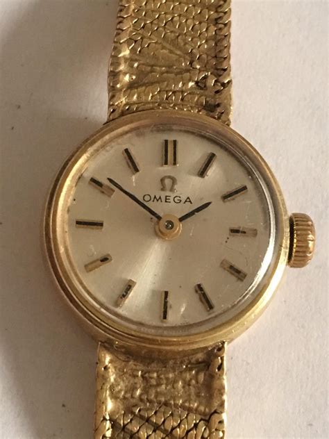 omega ladies antique white gold watch|old omega watches 1970s price.